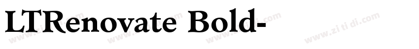 LTRenovate Bold字体转换